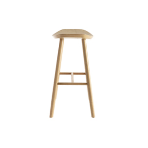 Tabouret de bar design bois clair H65 cm DEMORY