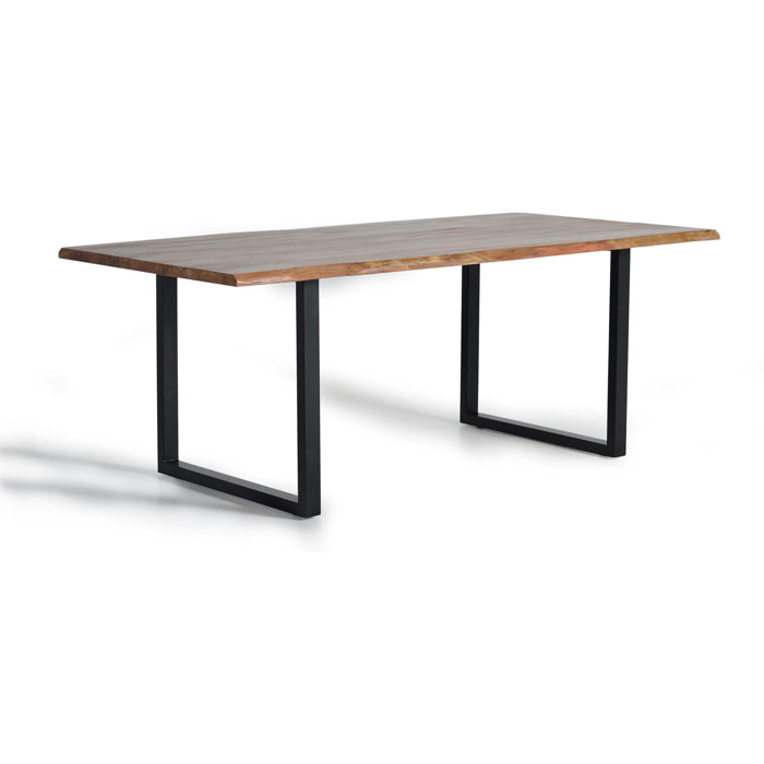 Mesa de comedor - madera de acacia y metal
