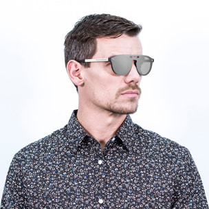 GAFAS DE SOL SUNPERS BIARRITZ DOUBLE BRIDGE METAL de color Plateado