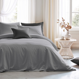 Housse de couette GRIS 100% coton 79 cm/2