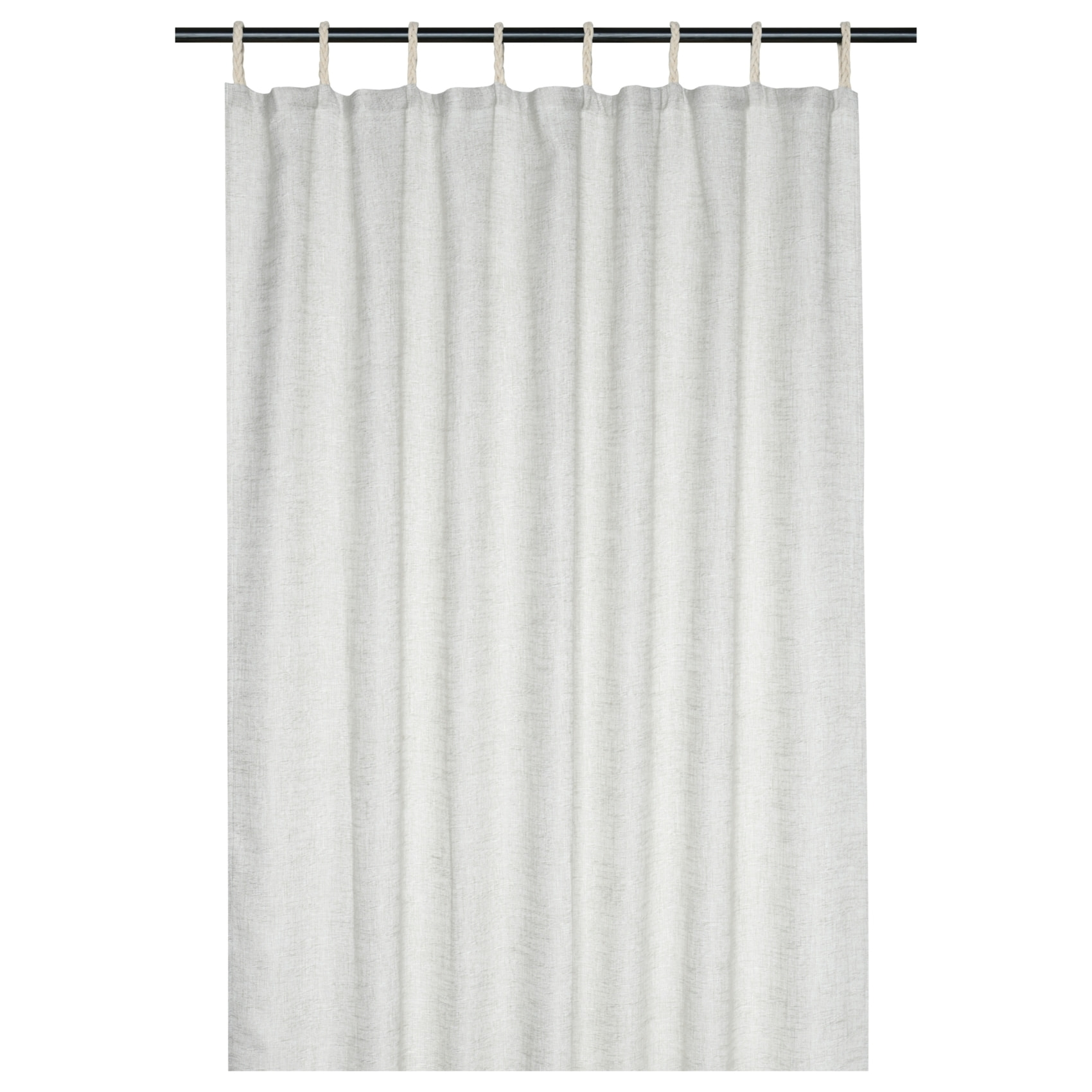 Voilage naturel passants coton tressés - Naturel