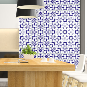 Stickers muraux - Sticker Mural Carrelage adhésif Cuisine Salle de Bain - 60 STICKERS CARRELAGES AZULEJOS ALMA