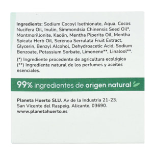 Champú sólido antigrasa Menta Planeta Huerto 85 gr