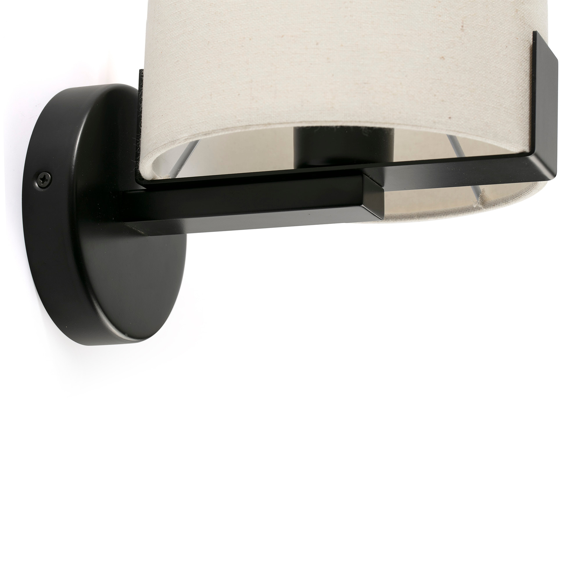 NILA Aplique negro y blanco roto