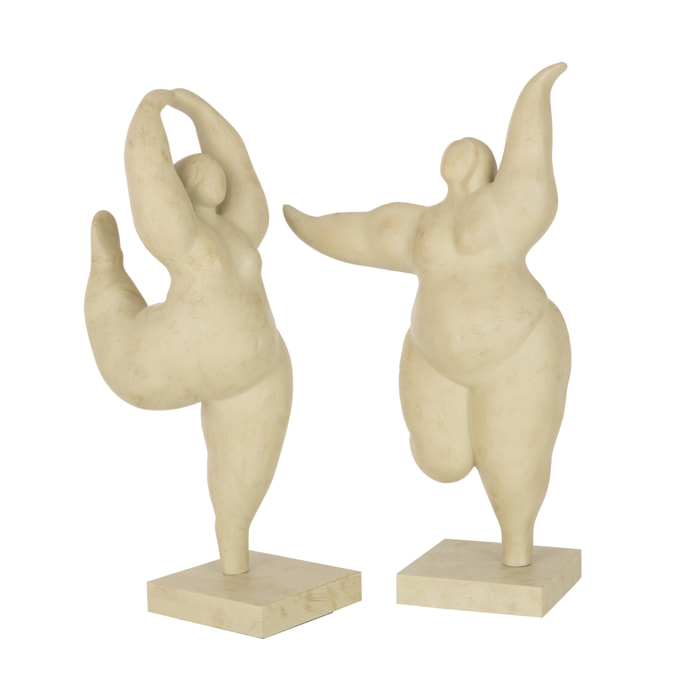 J-Line Figurine Delphine Poly Beige