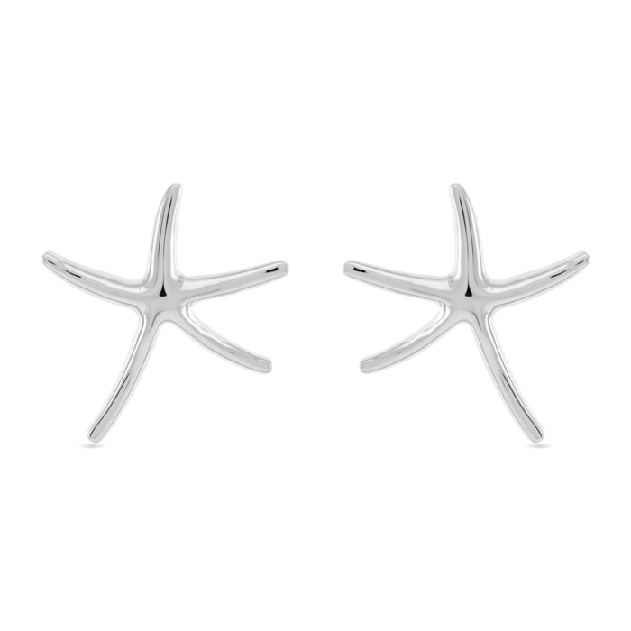 Pendientes Lux by Lux acabados en Rodio