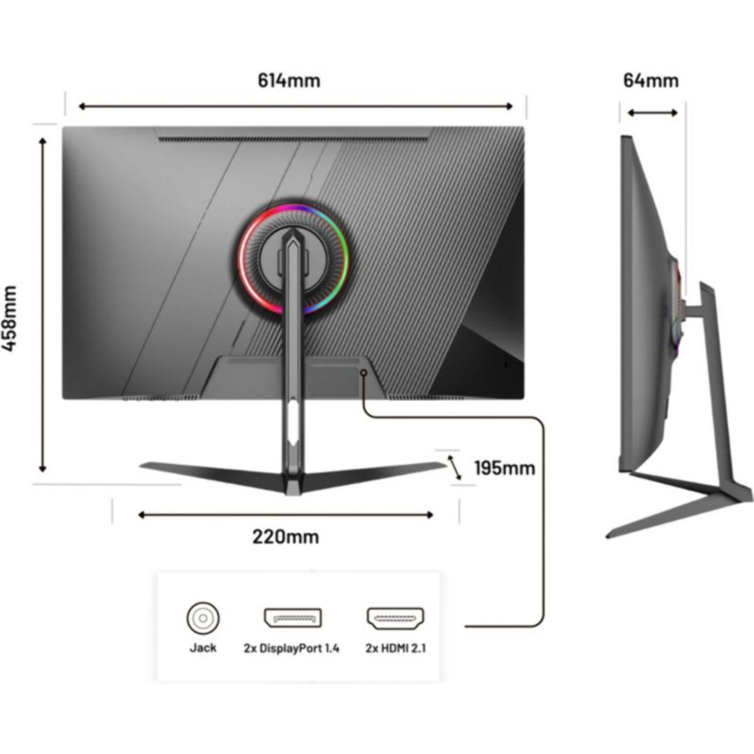 Ecran PC Gamer JAPANNEXT JN-IPS27G1632UF 27'' IPS