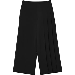 Pantalone culotte con pieghe