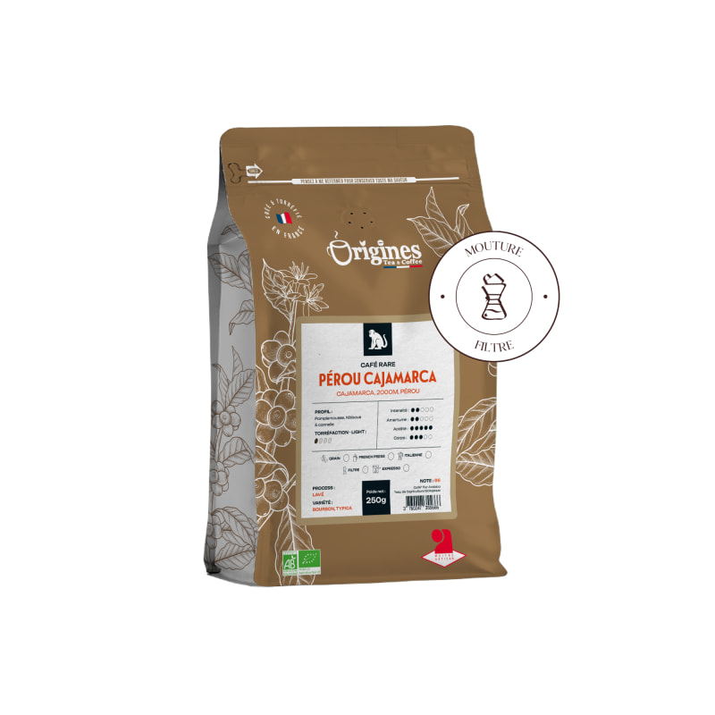 Café Rare Bio - Pérou Cajamarca - Moulu Filtre 250g