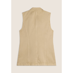 Gilet doppio petto da donna in gabardine