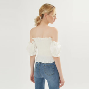 BLUSA TOP OFF-SHOULDER