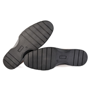 Derby stringate in camoscio con fondo light