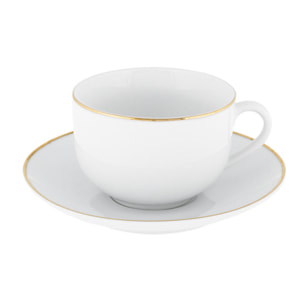 Set tè Gold Chic da 4 pezzi in porcellana