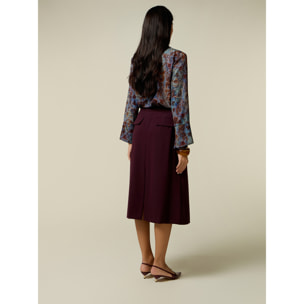 Oltre - Falda pantalón - Burgundy