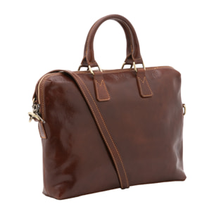 Borsa da lavoro  da uomo In Vera pelle Made in Italy 37x27x6 cm