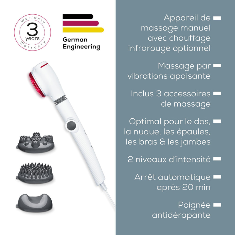 Appareil de massage infrarouge MG 44 – 2-en-1 avec vibration