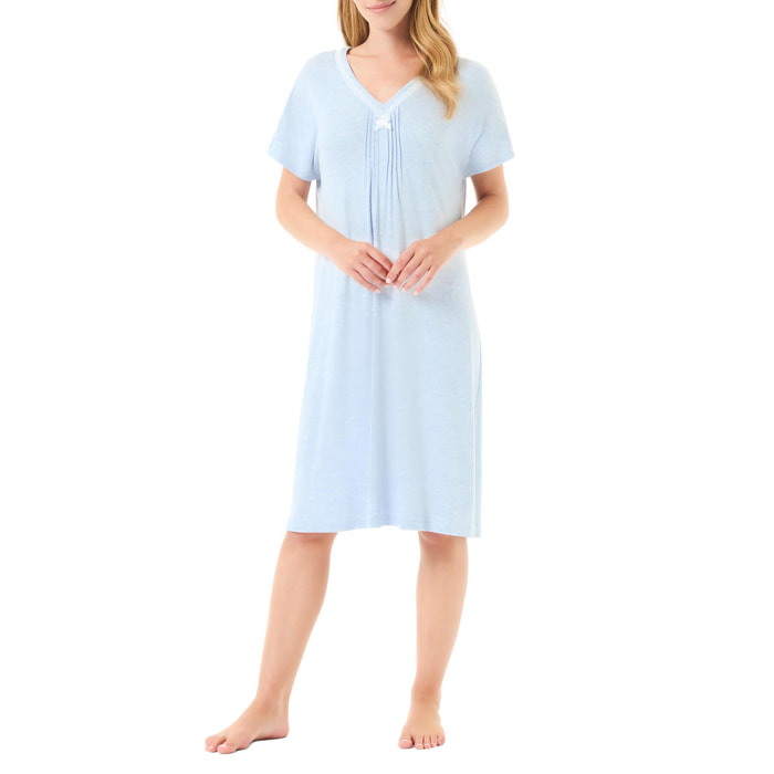 Camisón corto celeste