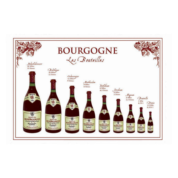 Torchon Bouteille Bourgogne