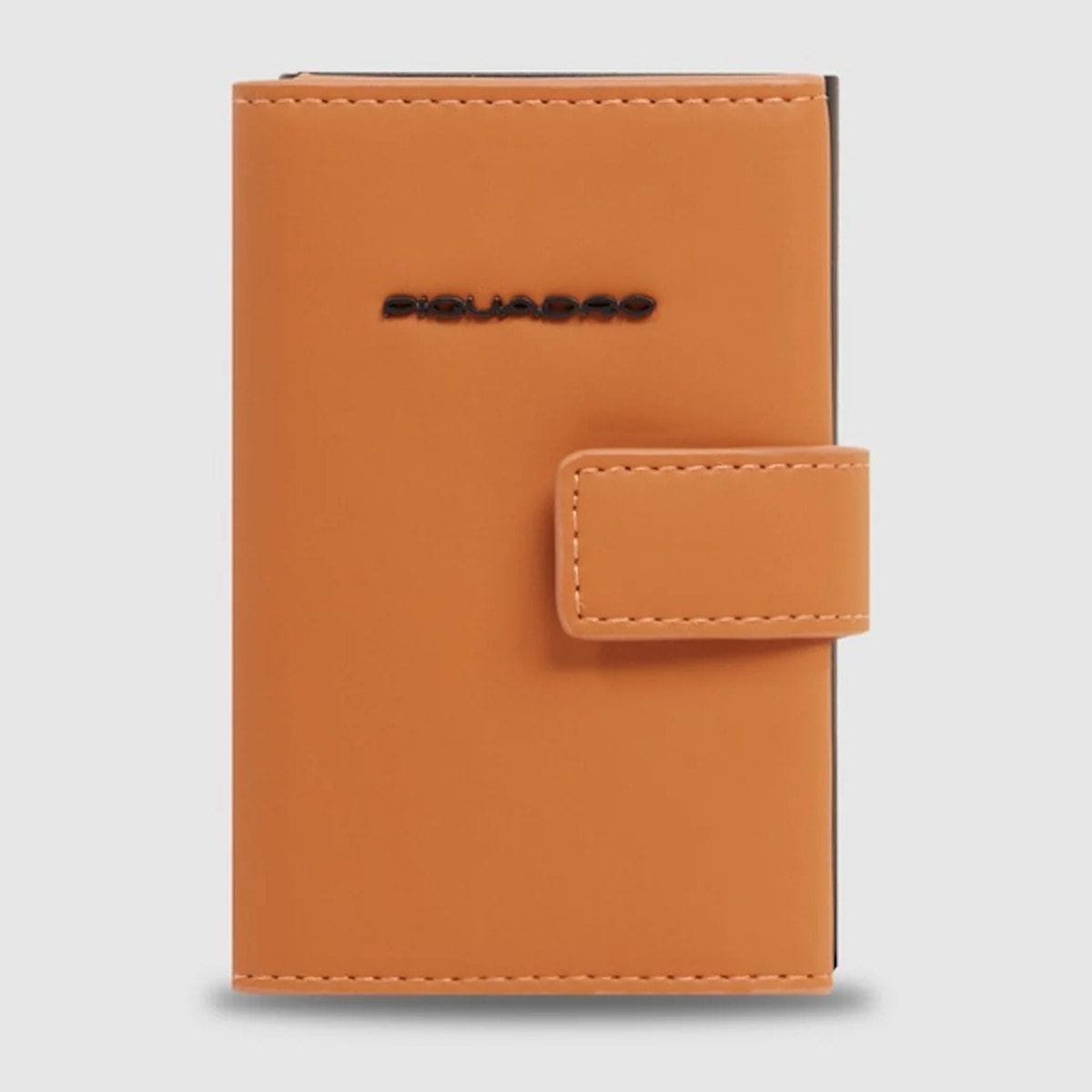 Piquadro Portacarte automatico in metallo, schermato con protezione RFID