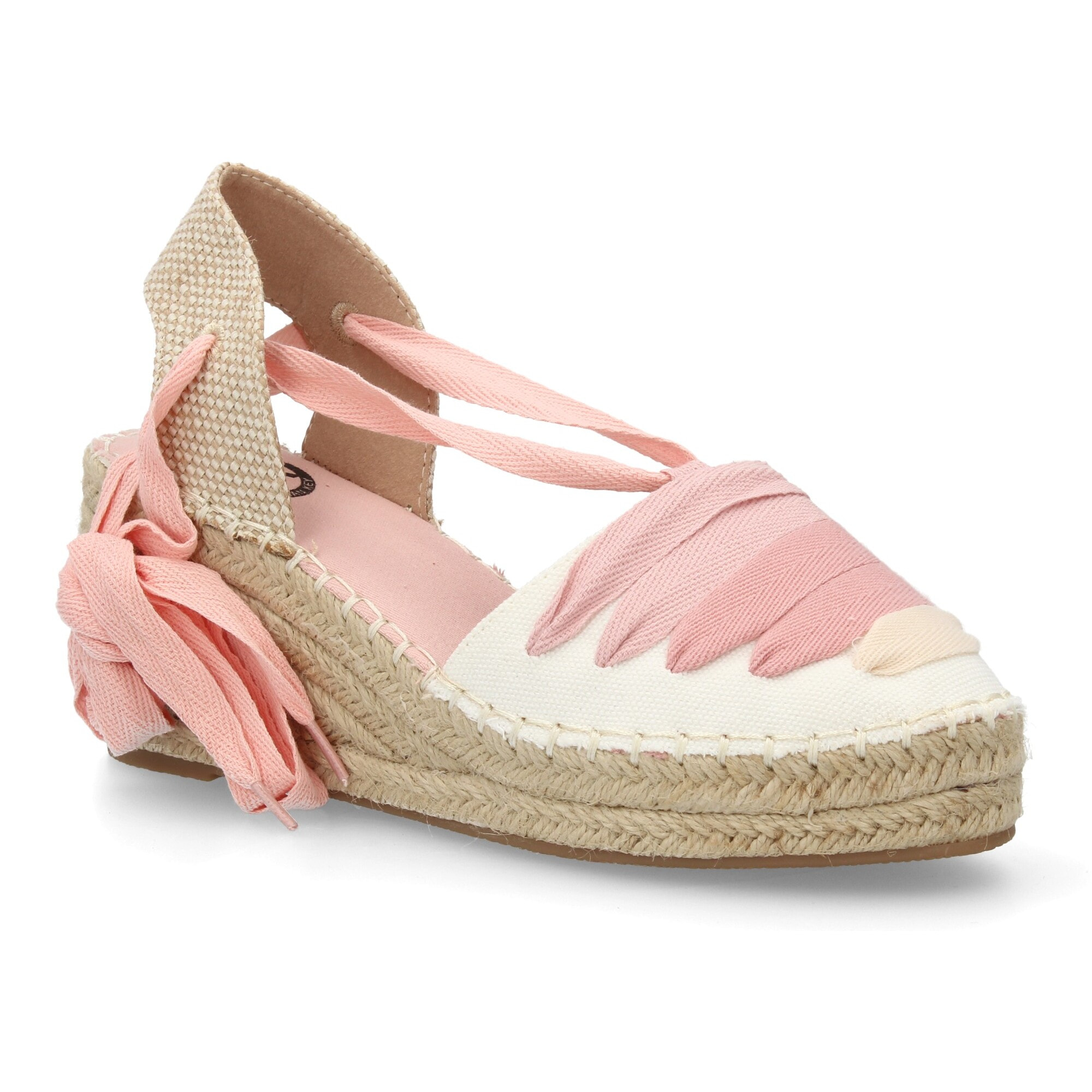 Alpargata valenciana cuña lazada para mujer
