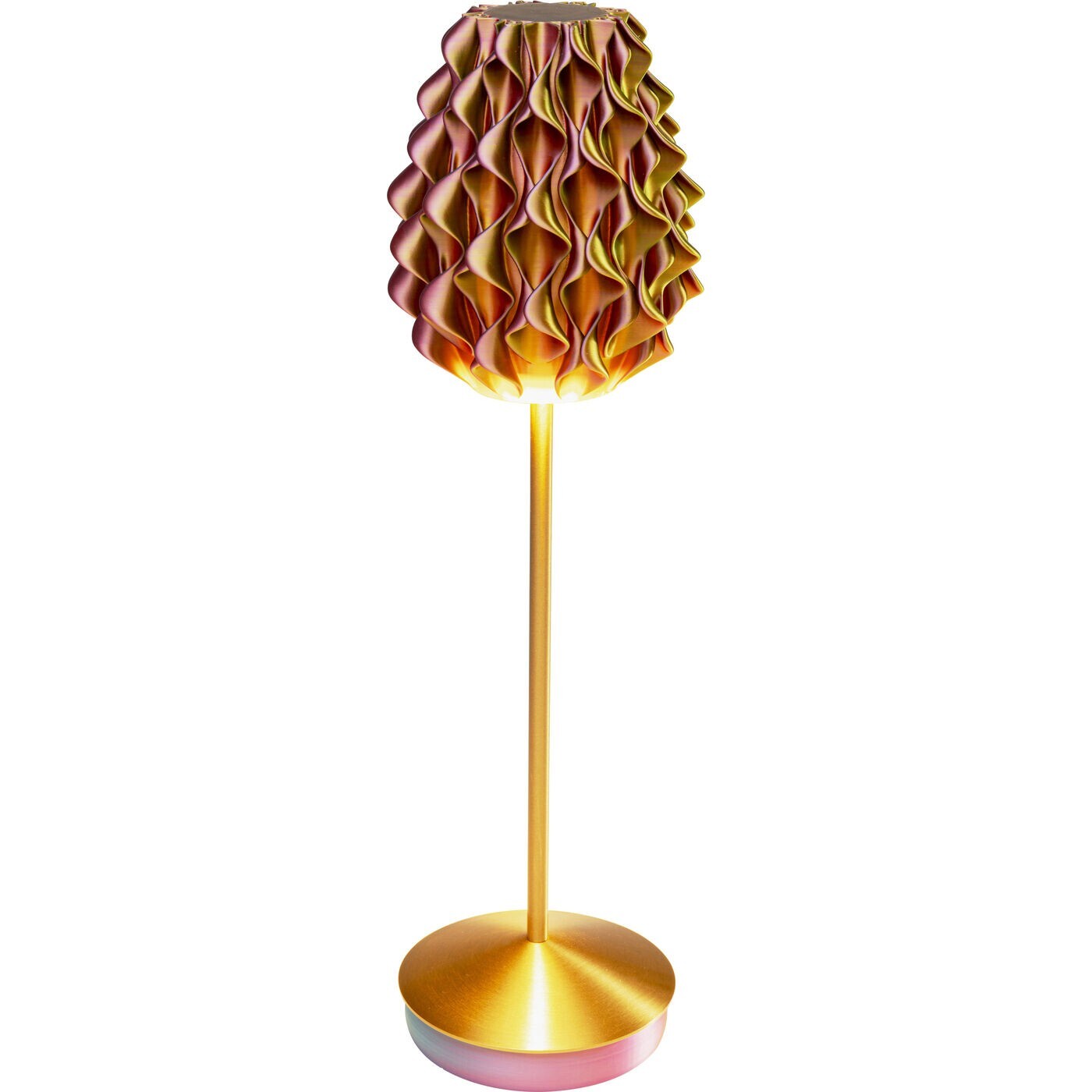 Lampe Swirl Sunrise dorée Kare Design