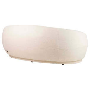 Sofa Boucle Beige Luna 191x93x73 Cm