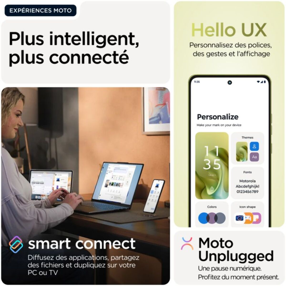 Smartphone MOTOROLA G86 Vert 256Go