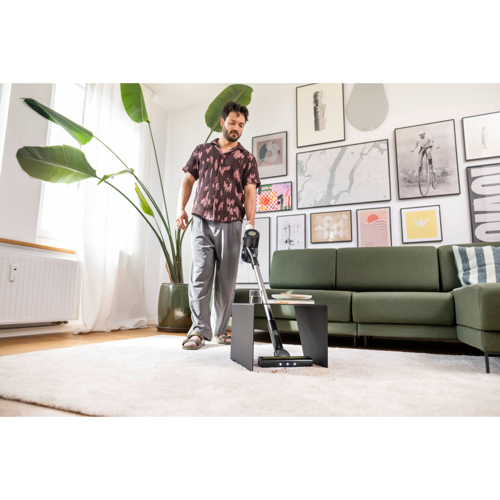 Aspirateur balai sans fil KARCHER VCS 3 Nano - autonomie 50 min - brosse turbo - filtre HEPA - chargeur USB-C