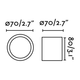 HARU Plafonnier noire