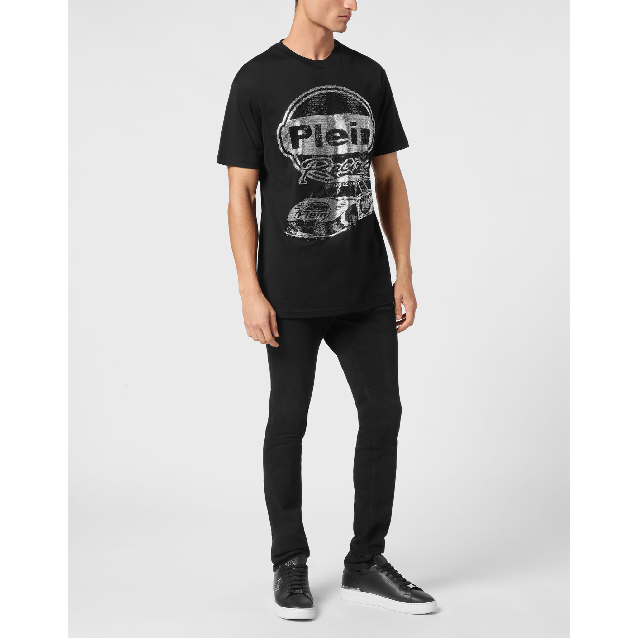 PHILIPP PLEIN T-Shirt Round Neck RACING
