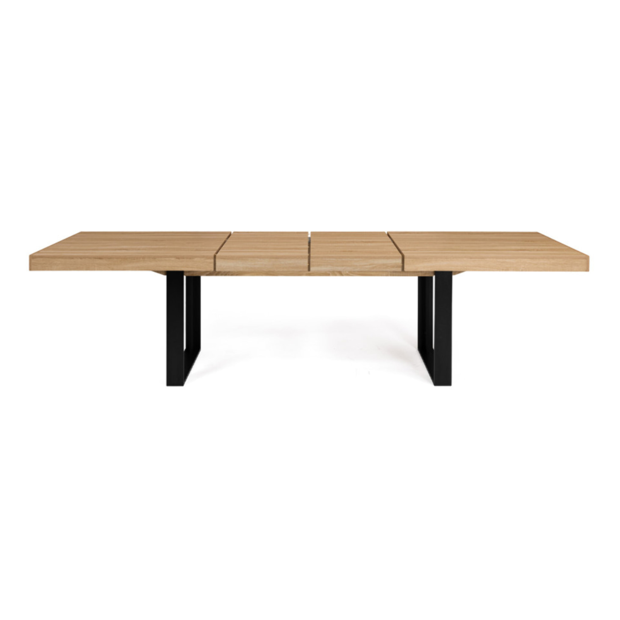 Table repas extensible Brixton - Bois - Noir