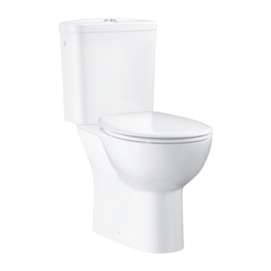 WC à poser sans bride GROHE Bau Ceramic Quickfix avec abattant frein de chute declipsable