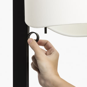 STAND UP Lampada da terra nera