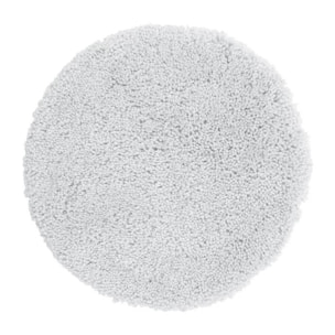 Tapis de bain rond microfibre HIGHLAND Blanc Spirella