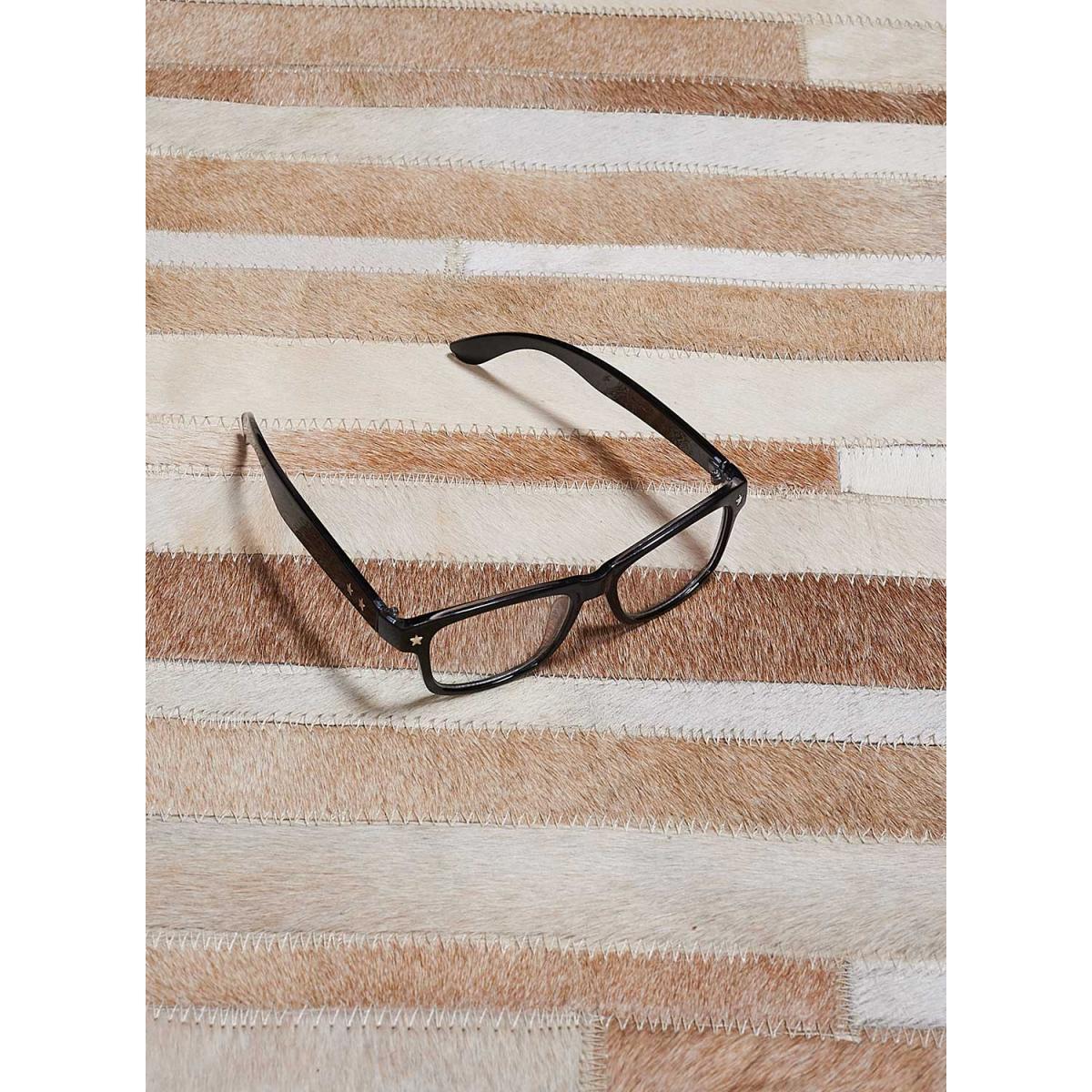 Tapis peau de vache kilim fait main JEDE