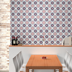 Stickers muraux - Sticker Mural Carrelage adhésif Cuisine Salle de Bain - 60 STICKERS CARRELAGES AZULEJOS ABDERA