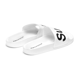 Superga - Slippers Uomo Donna Bianco - 1908 Slides Polysoft