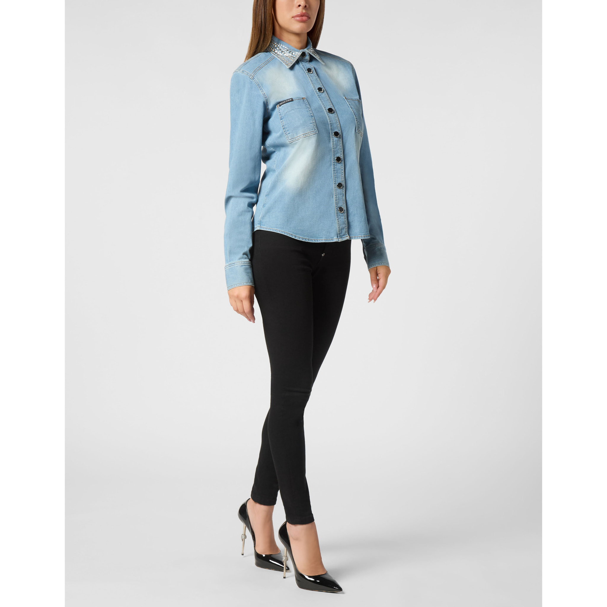 PHILIPP PLEIN Denim Shirt