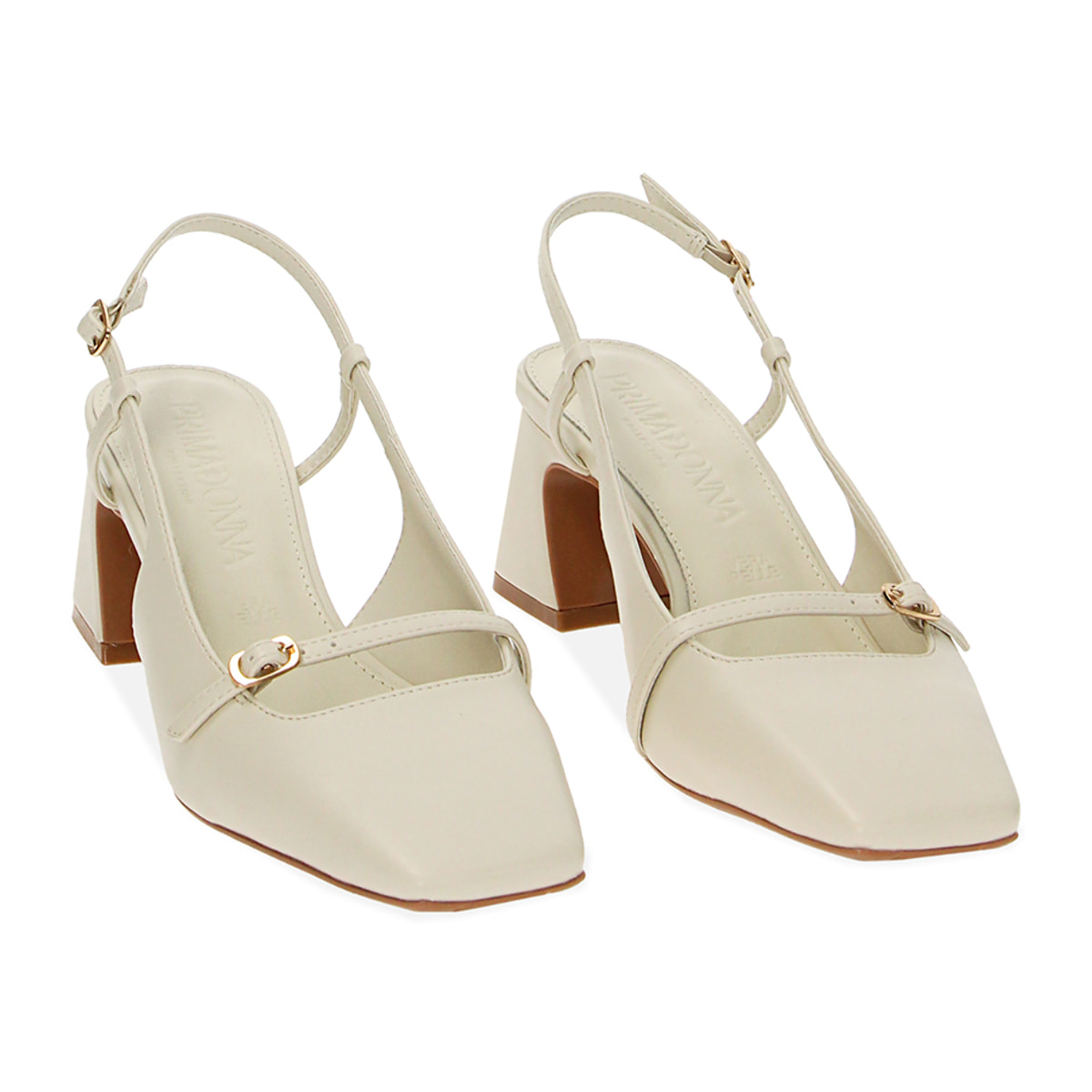 Zapatos de salón Bailarinas color crema