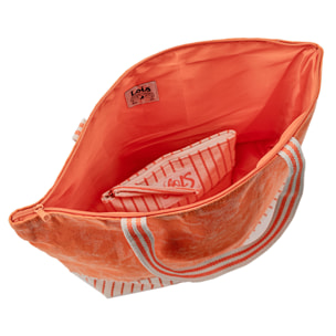 Bolso De Playa Lois Galwey Naranja