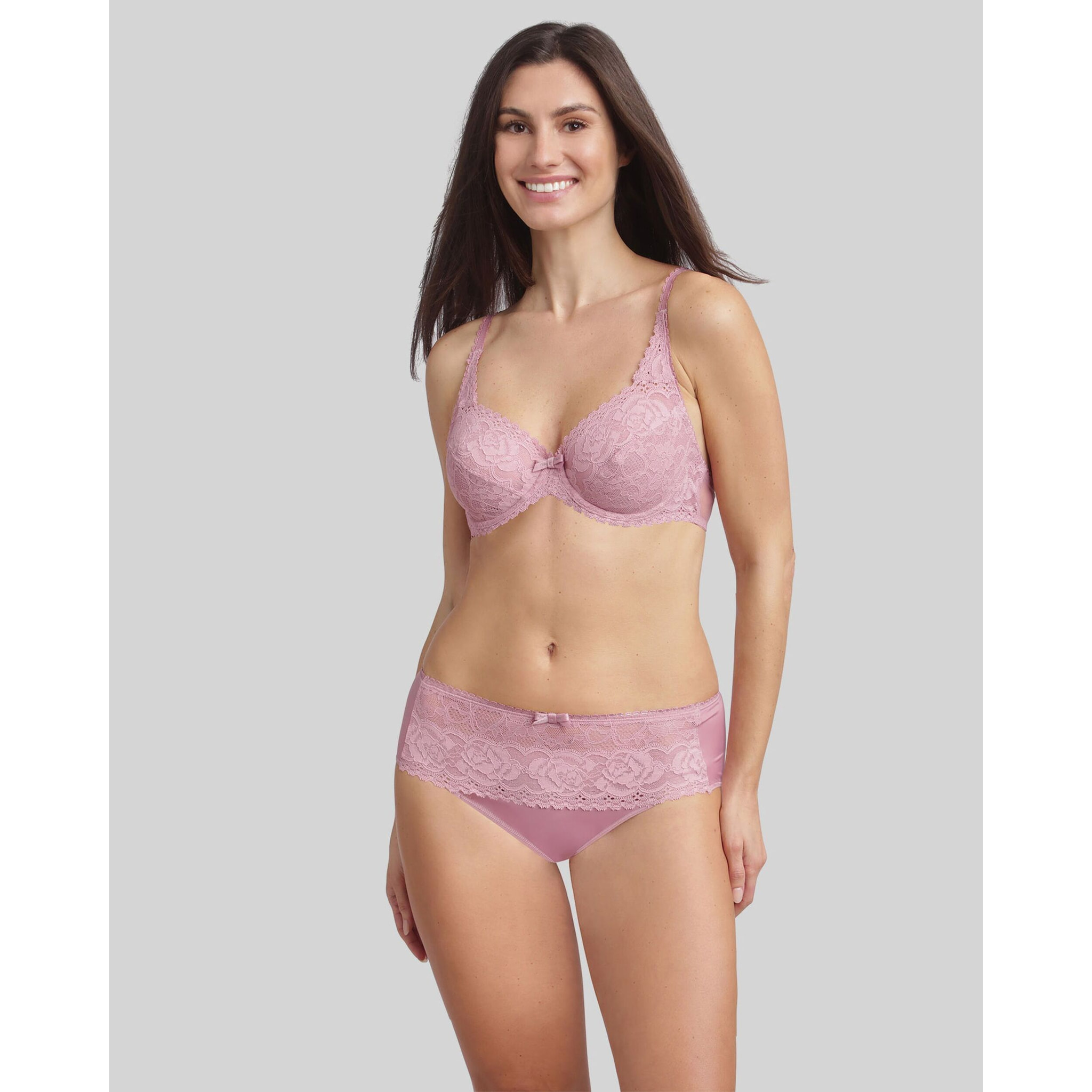 Sujetador con aro de encaje reciclado floral