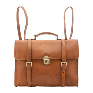 Zaino  unisex In Vera pelle Made in Italy 37x28x9 cm