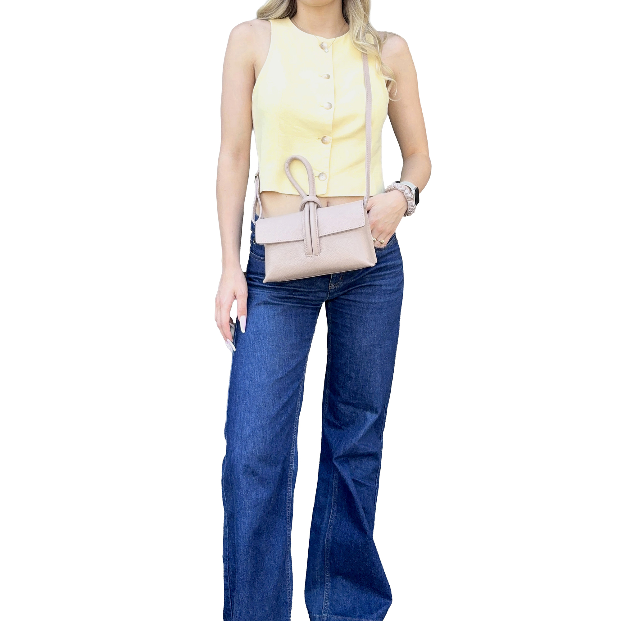 Borsetta Pochette in Vera Pelle Made in Italy