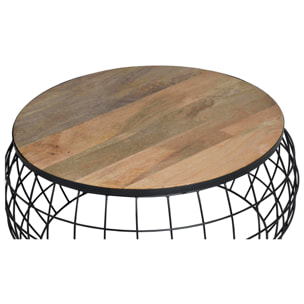 Set de 2 mesas nido - madera de mango