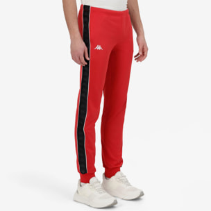 Kappa - Pantalones Mujer Rojo - 222 Banda Wrastoria Slim
