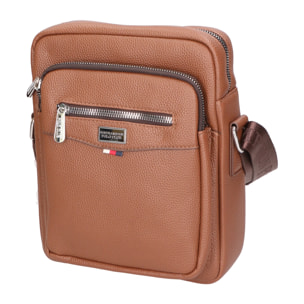 Borsa a tracolla uomo - Modello False - 100% pelle PU - 20.0 x 24.0 x 6.0 cm