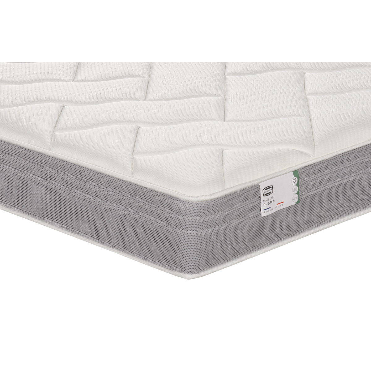 Ensemble L ADORABLE, matelas H23 ressorts ensachés, très ferme, sommier