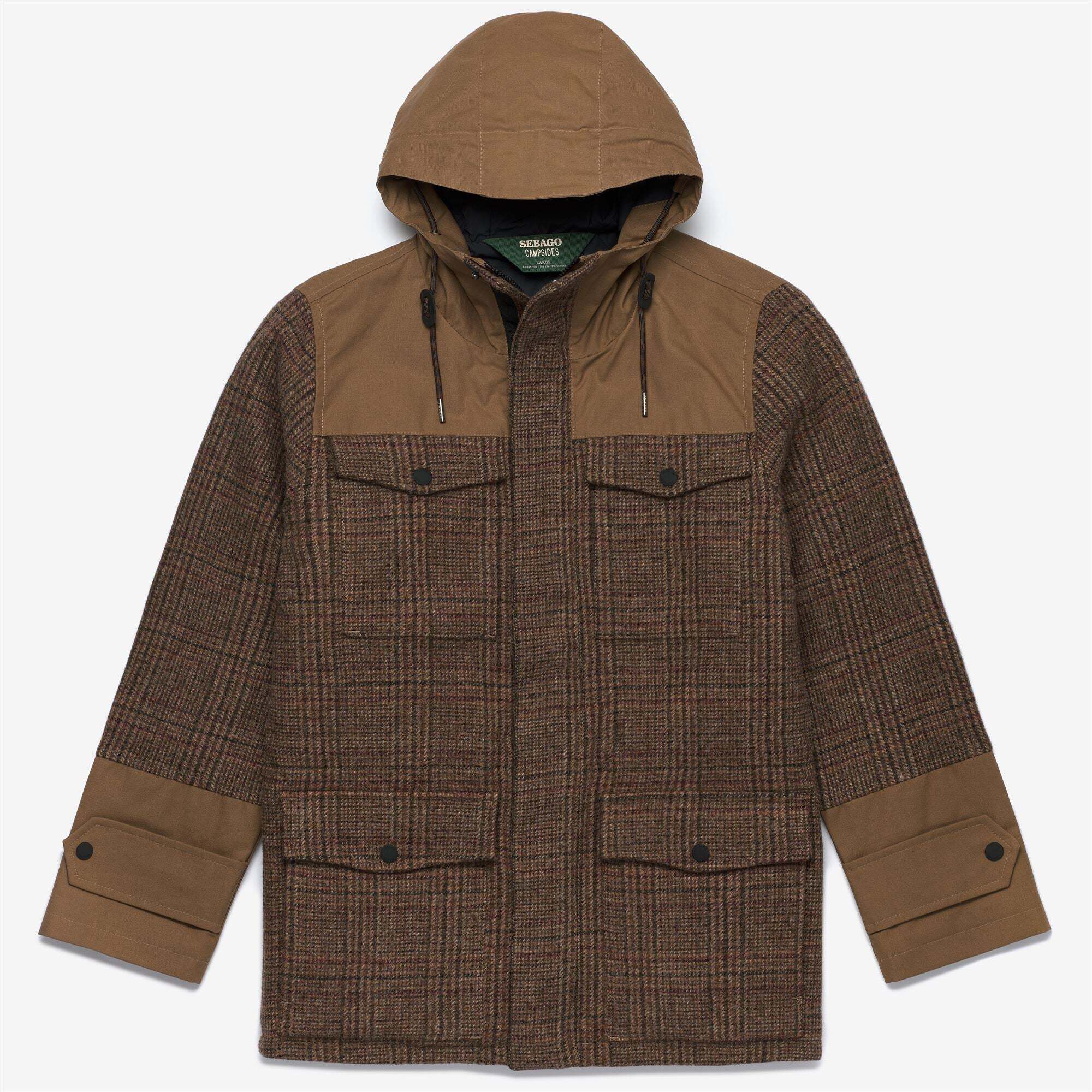 Giacche Sebago Uomo Donna Marrone ALLAGASH TWEED