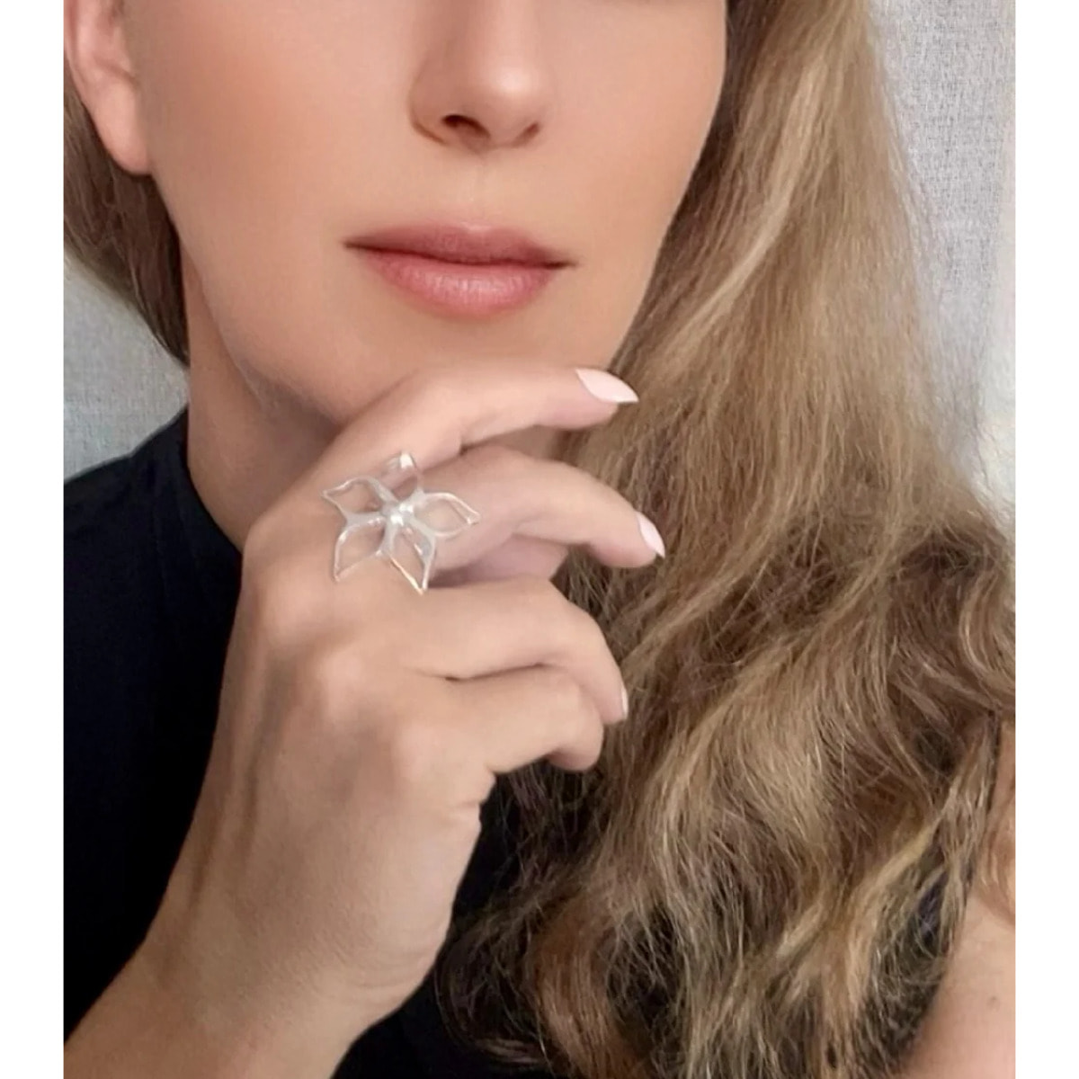 Anillo Irregular Blom G plata 10µ