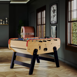 Baby foot avec monnayeur en bois clair - Bistrot